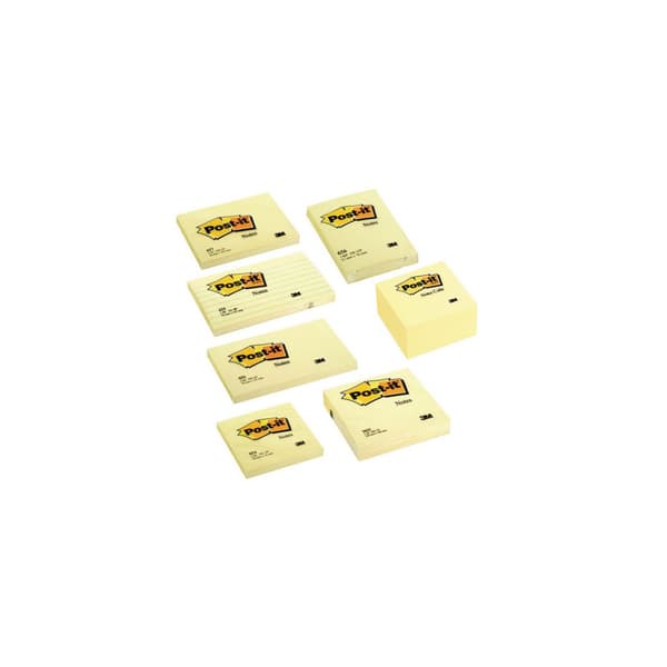 Notes POST-IT kub 2028 76x76 mm gul