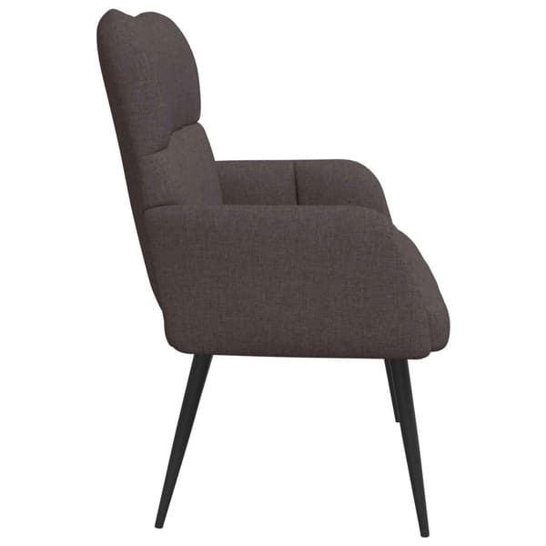 Tvåsitssoffa Mörkbrun 115 x 61 x 87 cm tyg
