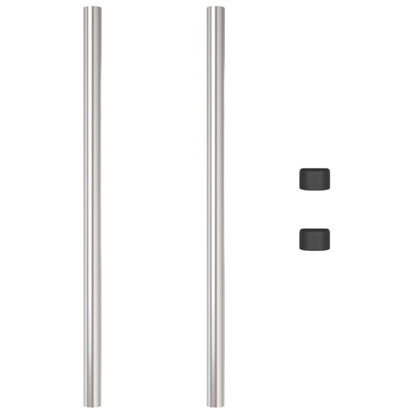 Stängselstolpe 2 pcs Silver 120 cm Pulverlackerad stål