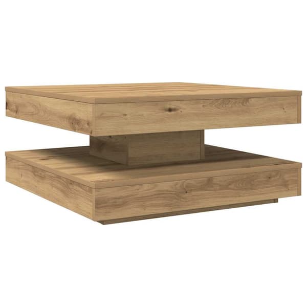 Soffbord 360 grader vridbart artisan ek 70x70x34,5 cm