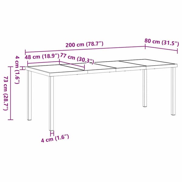 Trädgårdsmöbelset 9 pcs Svart konstrotting
