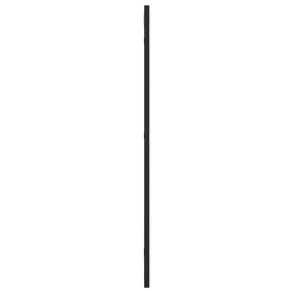 Väggspegel svart 30x80 cm rektangulär järn