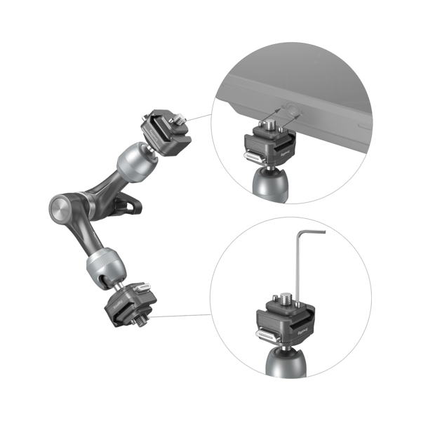SmallRig 4490 HawkLock H21 Quick Release Rosette Magic Arm (7")