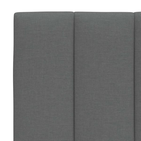 Headboard Cushion "Hanko" Dark Grey 180 cm Fabric