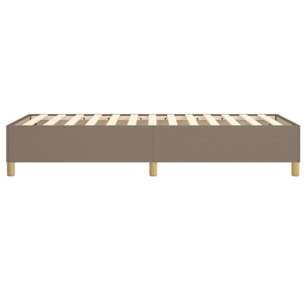 Boxspring-sängram Taupe 90x200 cm tyg