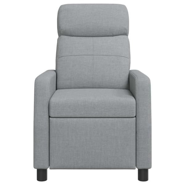 Massagefåtölj Ljusgrå Tyg