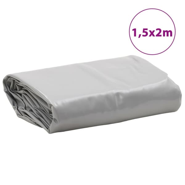 Presenning grå 1,5x2 m 650 g/m²
