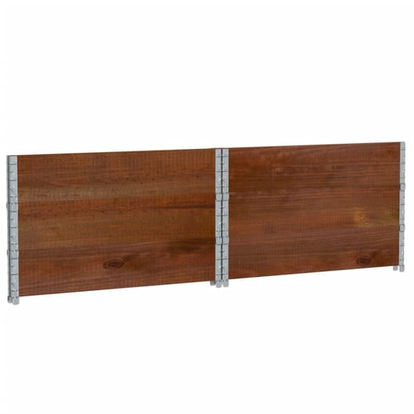 Odlingslåda brun 100x100 cm massiv furu