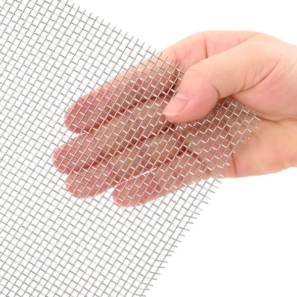 Nätduk 80 x 200 cm 8 Mesh Rostfritt stål 201 Silver