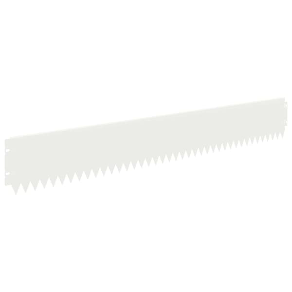 Kant för gräsmatta 30 pcs 103 x 15 cm Stål Vit