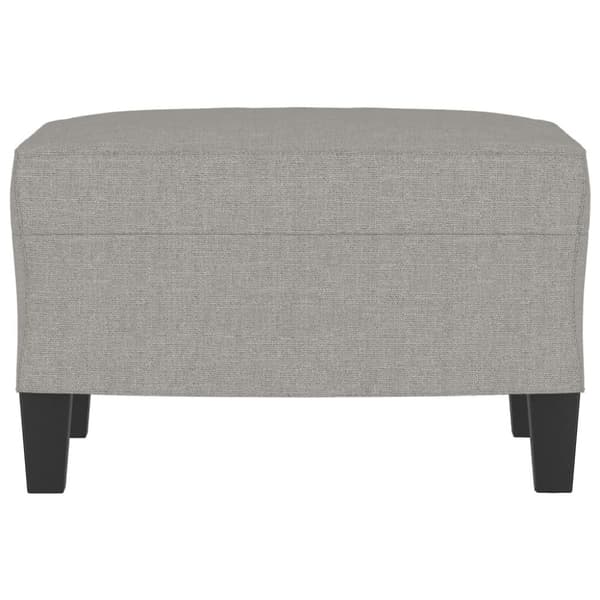 Fotpall Ljusgrå 60x50x41 cm tyg