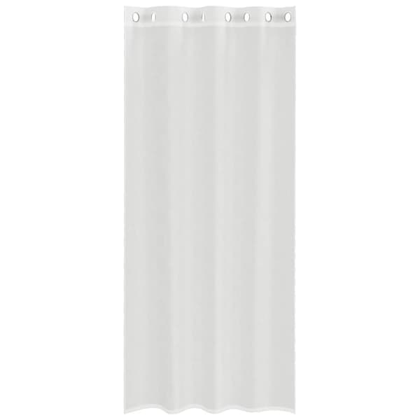 Voile gardiner med genomföringar 2 st vit