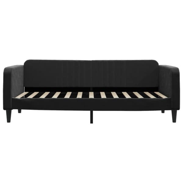 Dagbädd utdragbar svart 90x200 cm sammet