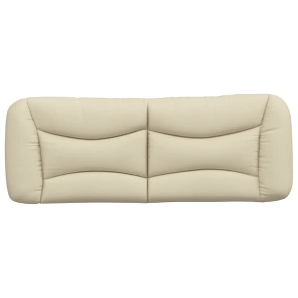 Headboard Cushion "Hvar" Cream 120 cm Fabric
