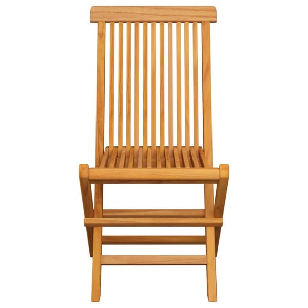 Hopfällbara trädgårdsstolar 6 st massiv teak