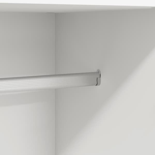 Garderob vit 82,5x51,5x180 cm konstruerat trä