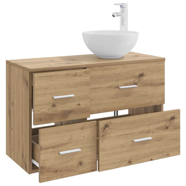 Badrumsmöbelset 2 pcs Artisan-ek Konstruerat trä