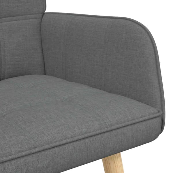 Tvåsitssoffa Mörkgrå 115 x 61 x 87 cm tyg
