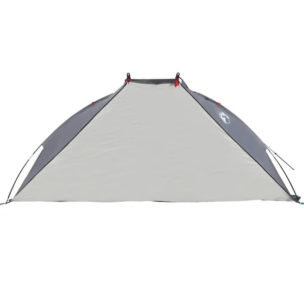 Strandtält grå 268x223x125 cm 185T polyester