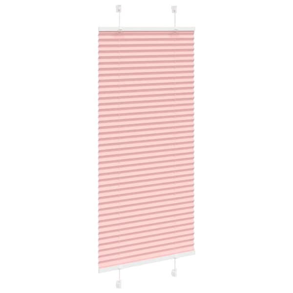 Plisserad persienn rosa 65x100cm tyg bredd 64,4cm polyester