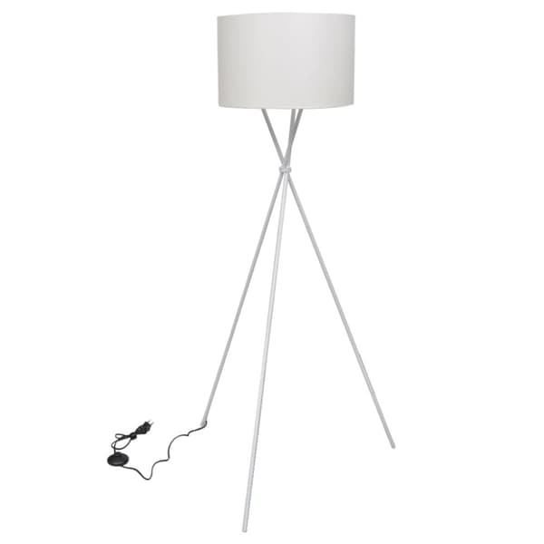 Golvlampa med stativ 139 cm vit