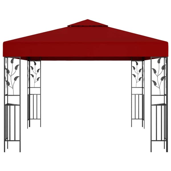 Paviljong 3x3 m vinröd