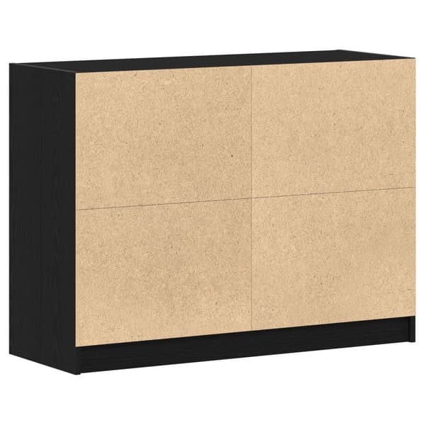 Sideboard Svart Ek 100 x 37 x 75.5 cm