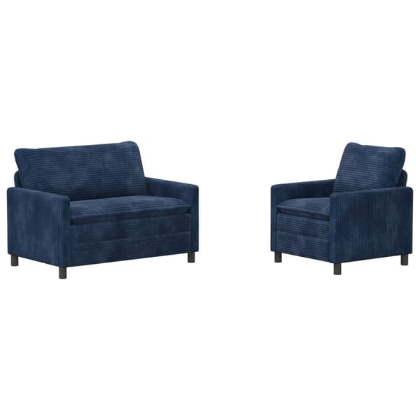 Soffset 2 pcs Mörkblå Polyester