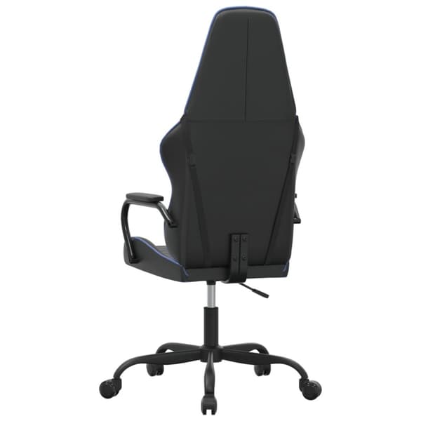 Gamingstol svart och blå konstläder