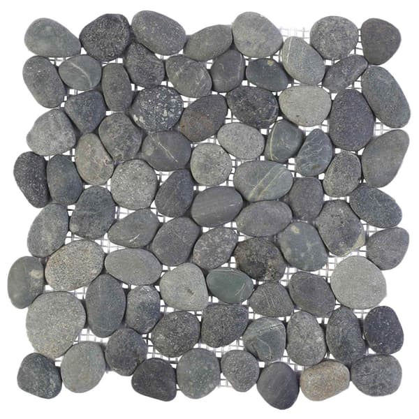 Pebble Tiles Grå 30 x 30 cm Flodsten