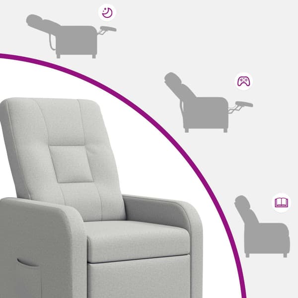 Massagefåtölj Moln Grå Tyg