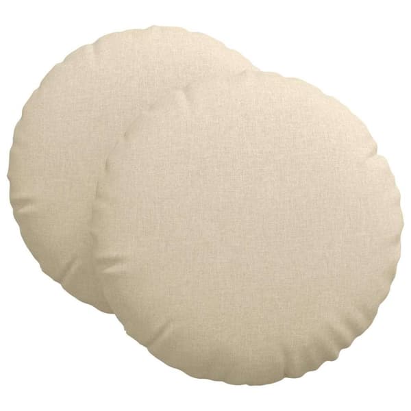 Sittkuddar 2 pcs Kräm Ø60 x 21 cm tyg