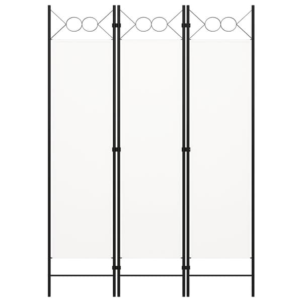 Rumsavdelare 3 paneler vit 120x180 cm