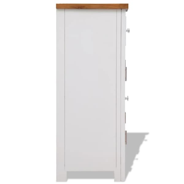 Skänk 90x33,5x83 cm massiv ek