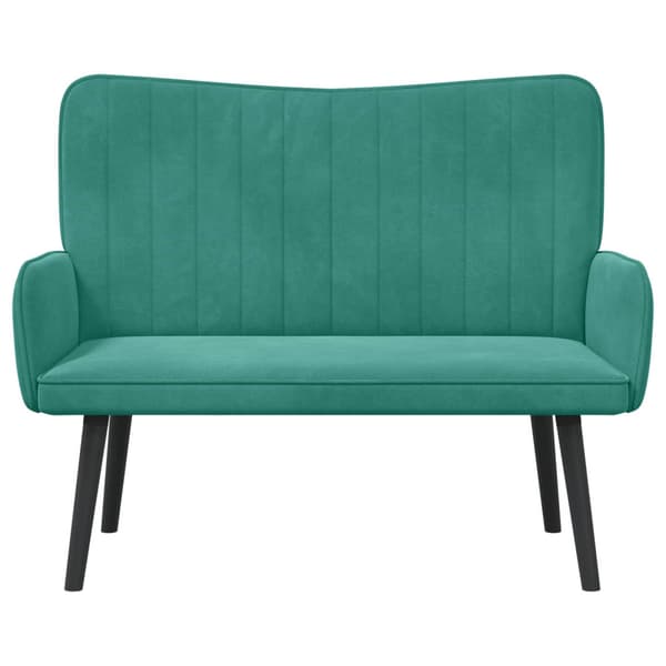 Tvåsitssoffa Turkos 115 x 61 x 87 cm Sammet