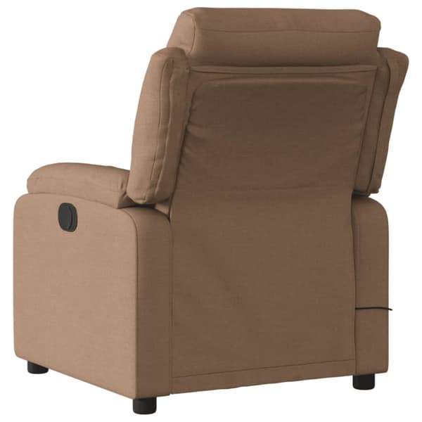 Massagefåtölj brun tyg
