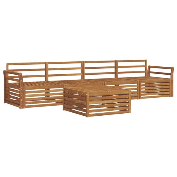Utomhussoffset 5 pcs Naturfärg