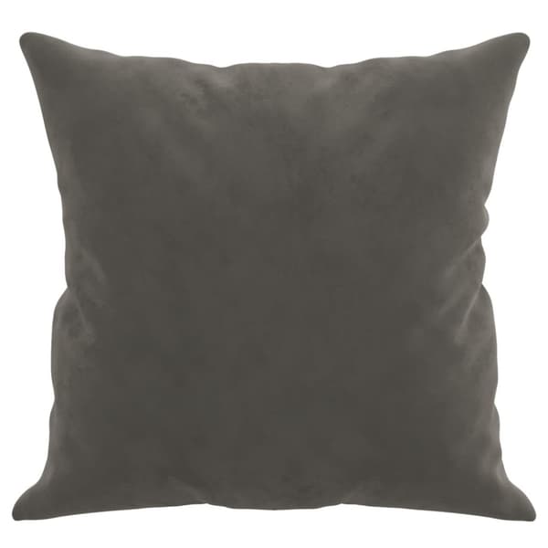 Prydnadskuddar 2 st grå 40x40 cm sammet