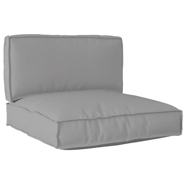 Pallkuddset 2 pcs Grå Oxford Tyg