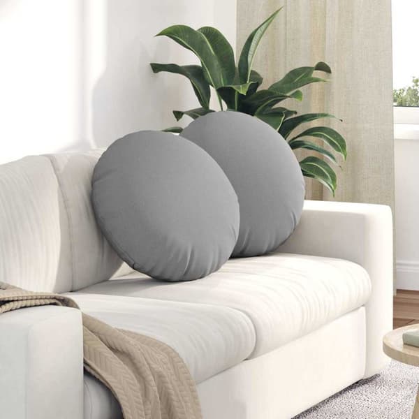 Sittkuddar 2 pcs Moln Grå Ø50 x 19 cm tyg