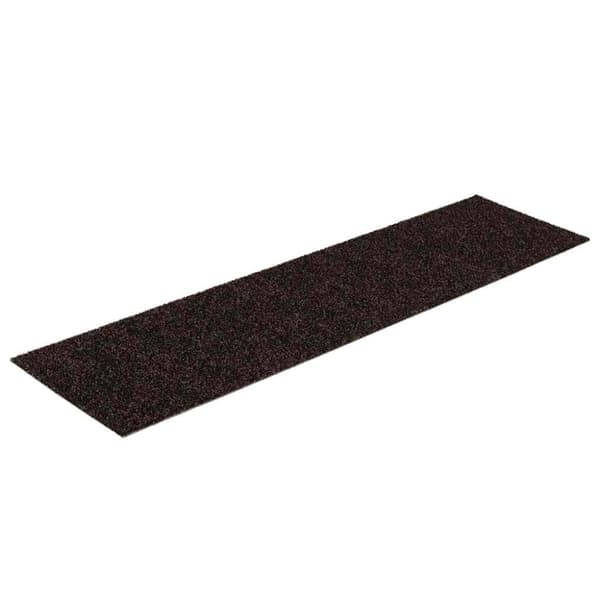 Trappmattor självhäftande 30 st 76x20 cm mörkbruna rektangulära