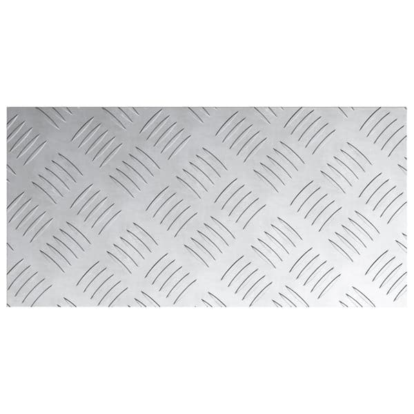 Trappsteg Rektangulär 4 pcs Silver 40 x 20 cm Aluminium