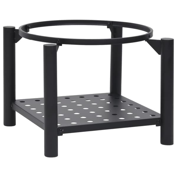 Eldstad med eldgaffel 54x54x55 cm stål