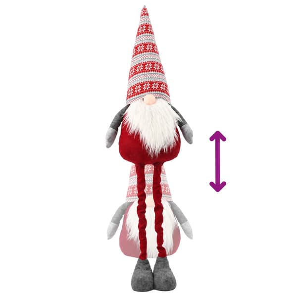 Julnisse med teleskopben Röd 130 cm Polyester