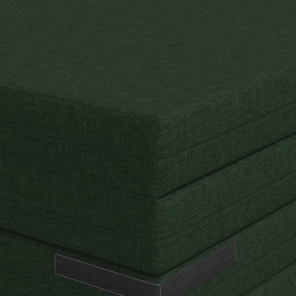 Fällbar Soffbed 140 x 67 x 45 cm Mörkgrön