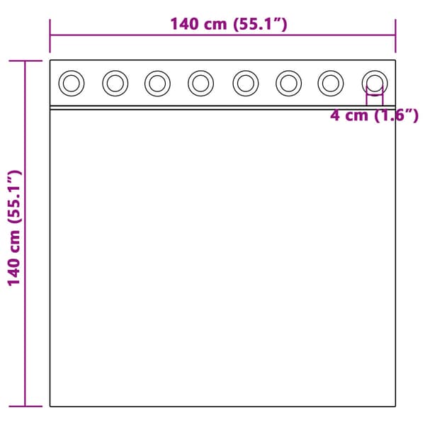 Sammetsgardiner 2 pcs Silvergrå 140 x 140 cm Sammet