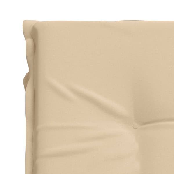Solstol Kudde GEMERT 100% Polyester Gräddvit 190 x 70 x 9 cm