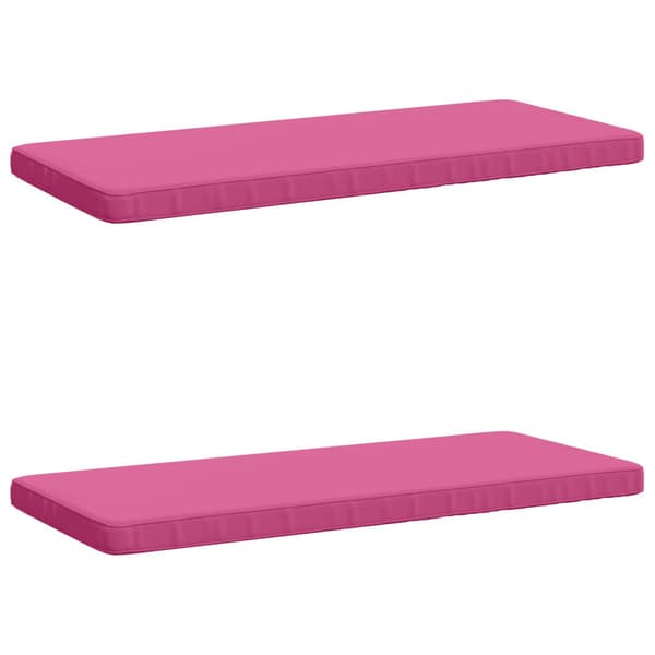 2-delade Bänk Kuddar VUGHT 2 st 100% Polyester Rosa