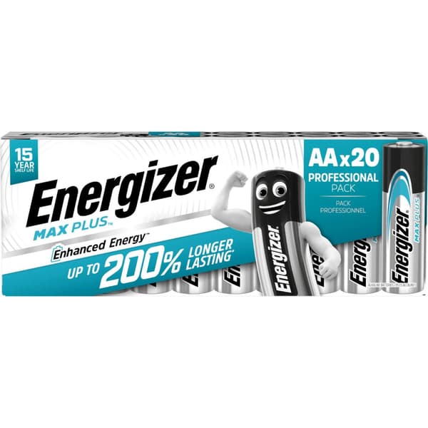 Batteri ENERGIZER Max Plus AA 20/fp