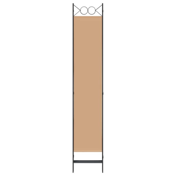 5-panel rumsavskiljare Beige 200 x 220 cm Tyg
